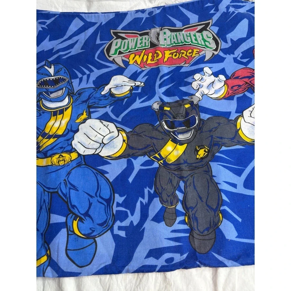 Power Rangers Wild Force Blue Red Black Ranger pillowcase